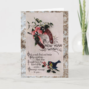 Cartes Pour Fêtes Annuelles Un vœu de nouvelle année