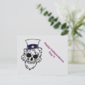 Cartes Pour Fêtes Annuelles Undead Sam salue (Debout devant)