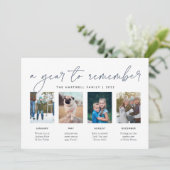 Cartes Pour Fêtes Annuelles Une année à retenir | Année d'évaluation Collage p (Debout devant)