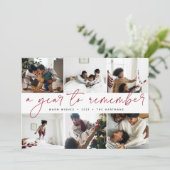 Cartes Pour Fêtes Annuelles Une année à retenir | Année d'évaluation Collage p (Debout devant)