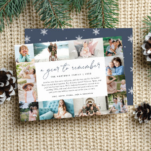 Cartes Pour Fêtes Annuelles Une année à retenir   Année d'évaluation Collage p