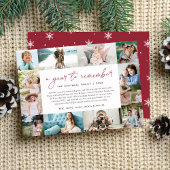 Cartes Pour Fêtes Annuelles Une année à retenir | Année d'évaluation Collage p