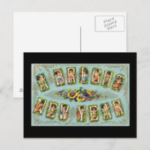 Cartes Pour Fêtes Annuelles Une année brillante (Devant / Derrière)