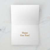 Cartes Pour Fêtes Annuelles Une Année Gnu Stuff_Gary Gnu_Happy Gnu ! (Intérieur)