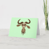 Cartes Pour Fêtes Annuelles Une Année Gnu Stuff_Gary Gnu_Happy Gnu ! (Devant)