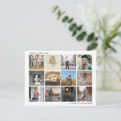 Cartes Pour Fêtes Annuelles Une année pour se souvenir de collage de photos de (Debout devant)