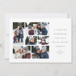 Cartes Pour Fêtes Annuelles Une année pour se souvenir du collage photo sentim