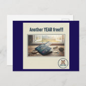 Cartes Pour Fêtes Annuelles Une autre année libre (M) (Devant / Derrière)