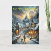 Cartes Pour Fêtes Annuelles Une Belle Scène D'Hiver (Devant)