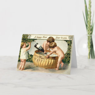 Cartes Pour Fêtes Annuelles Une bonne année à vous cru 1907