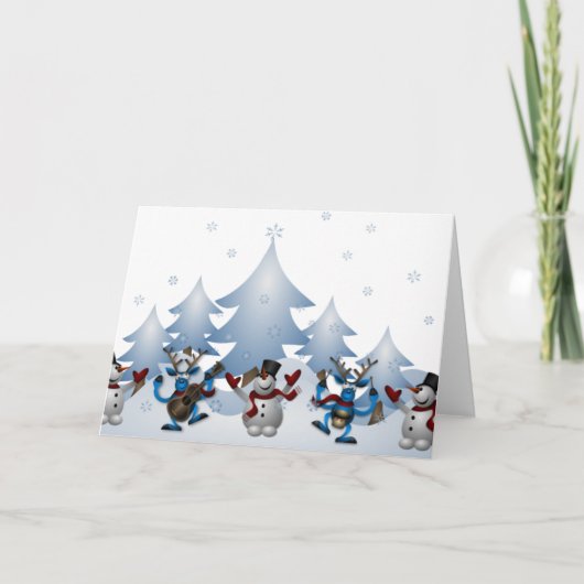 Cartes Pour Fêtes Annuelles Une célébration musicale de Noël (Devant)