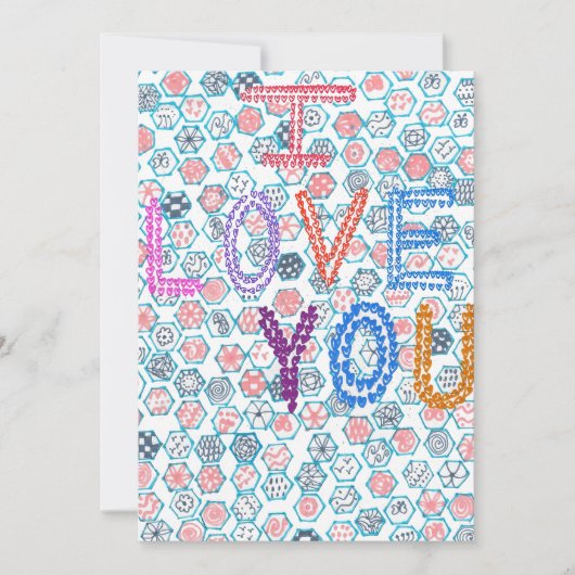 Cartes Pour Fêtes Annuelles Une déclaration d'amour ornée (Devant)