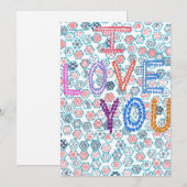 Cartes Pour Fêtes Annuelles Une déclaration d'amour ornée (Devant / Derrière)