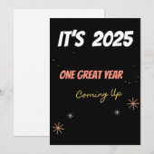 Cartes Pour Fêtes Annuelles UNE EXCELLENTE ANNÉE À VENIR Affirmations positive (Devant / Derrière)