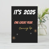 Cartes Pour Fêtes Annuelles UNE EXCELLENTE ANNÉE À VENIR Affirmations positive (Debout devant)