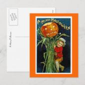 Cartes Pour Fêtes Annuelles Une joyeuse Halloween (Devant / Derrière)