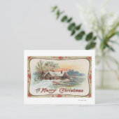 Cartes Pour Fêtes Annuelles Une joyeuse scène de pays de ChristmasA (Debout devant)