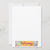 Cartes Pour Fêtes Annuelles Une lueur d'espoir, le monde las se réjouit (Dos)