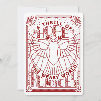 Cartes Pour Fêtes Annuelles Une lueur d'espoir, Le monde lasc attend avec joie