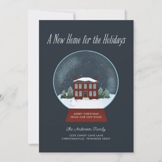 Cartes Pour Fêtes Annuelles Une nouvelle maison pour les fêtes (Devant)