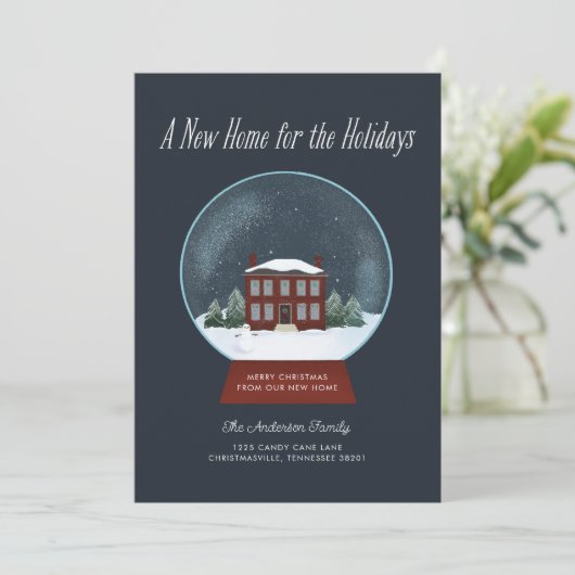Cartes Pour Fêtes Annuelles Une nouvelle maison pour les fêtes (Debout devant)
