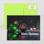 Cartes Pour Fêtes Annuelles Une nuit de noël magique (Devant / Derrière)