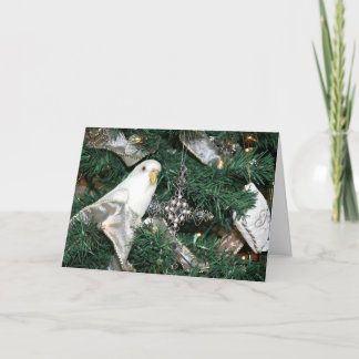 Cartes Pour Fêtes Annuelles Une perruque dans un arbre de Noël