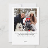 Cartes Pour Fêtes Annuelles UNE PHOTO Pine Holly Fer Noël Wreath Cardinal Roug (Dos)