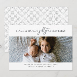 CARTES POUR FÊTES ANNUELLES UNE PHOTO PLATE À NOËL TOUT GAI