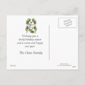 Cartes Pour Fêtes Annuelles Une prière de Noël (Dos)