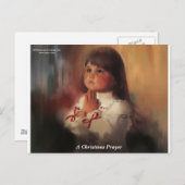 Cartes Pour Fêtes Annuelles Une prière de Noël (Devant / Derrière)