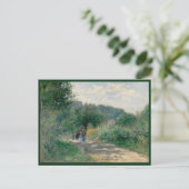 Cartes Pour Fêtes Annuelles Une route à Louveciennes par Auguste Renoir (Debout devant)
