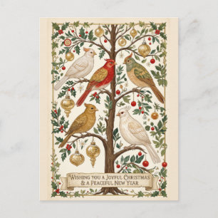 Cartes Pour Fêtes Annuelles Une Symphonie d'Ailes d'Hiver