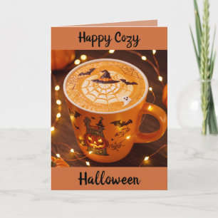 Cartes Pour Fêtes Annuelles Une tasse d'Halloween cosy