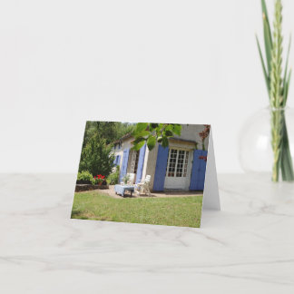 Cartes Pour Fêtes Annuelles Une terrasse française