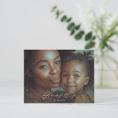 Cartes Pour Fêtes Annuelles une vie merveilleuse | Noël Photo Simplement Éléga (Debout devant)