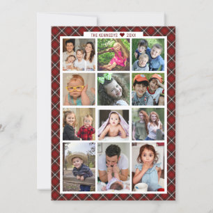 Cartes Pour Fêtes Annuelles Unique 13 Photo Collage Famille Année En Revue