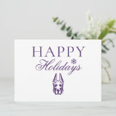 Cartes Pour Fêtes Annuelles Université d'Albany Chef de la mascotte Great Dane (Debout devant)