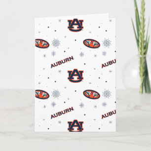 Cartes Pour Fêtes Annuelles Université d'Auburn   Motif de vacances