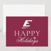 Cartes Pour Fêtes Annuelles Université de l'est du Kentucky E (Devant / Derrière)