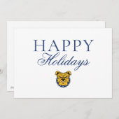 Cartes Pour Fêtes Annuelles Université d'État NCA&T | Tête de Bulldog (Devant / Derrière)