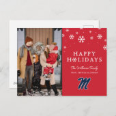 Cartes Pour Fêtes Annuelles Université du Mississippi | Script M (Devant / Derrière)