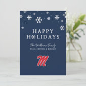 Cartes Pour Fêtes Annuelles Université du Mississippi | Script M (Debout devant)