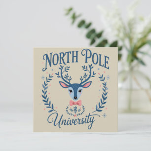 Cartes Pour Fêtes Annuelles Université du Pôle Nord Noël Chinoiserie Renne 