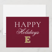 Cartes Pour Fêtes Annuelles Université Elon E (Devant / Derrière)