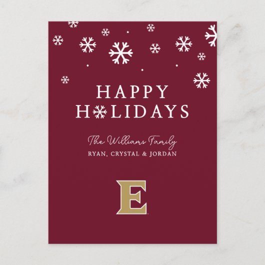 Cartes Pour Fêtes Annuelles Université Elon E (Devant)