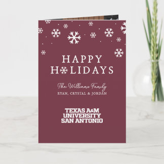 Cartes Pour Fêtes Annuelles Université Texas A&M de San Antonio