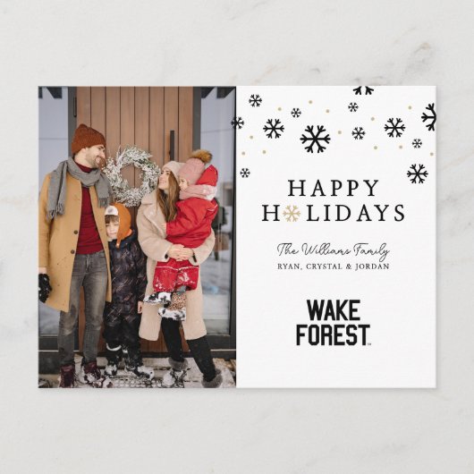 Cartes Pour Fêtes Annuelles Université Wake Forest | Wake Forest (Devant)