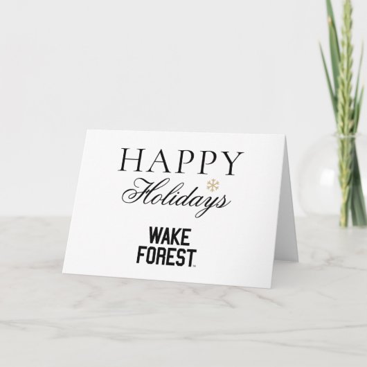 Cartes Pour Fêtes Annuelles Université Wake Forest | Wake Forest (Devant)