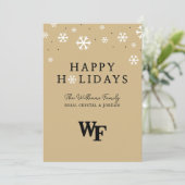 Cartes Pour Fêtes Annuelles Université Wake Forest | WF (Debout devant)